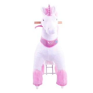 Licorne en peluche à chevaucher modèle U, 4 à 8 ans, rose 