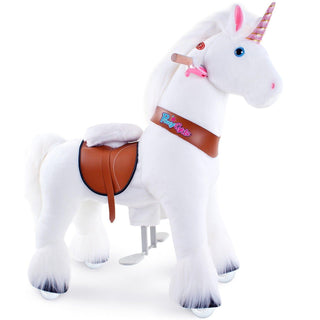 Model U Unicorn Riding Toy Age 4-8 White | Plushie Depot