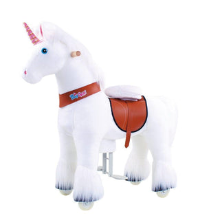 Model U Unicorn Riding Toy Age 4-8 White | Plushie Depot