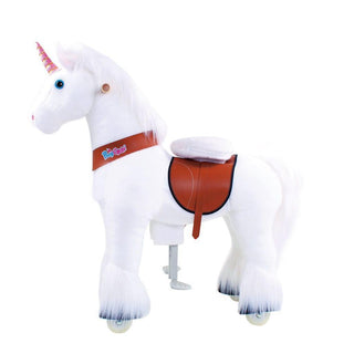 Model U Unicorn Riding Toy Age 4-8 White | Plushie Depot