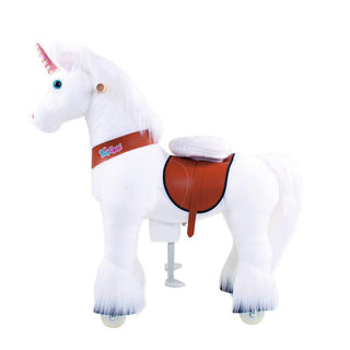 Model U Unicorn Riding Toy Age 4-8 White | Plushie Depot