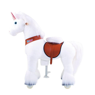 Model U Unicorn Riding Toy Age 4-8 White | Plushie Depot