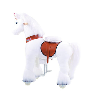 Model U Unicorn Riding Toy Age 4-8 White | Plushie Depot