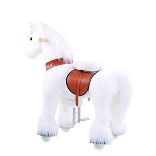 Model U Unicorn Riding Toy Age 4-8 White | Plushie Depot