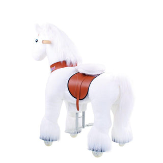 Model U Unicorn Riding Toy Age 4-8 White | Plushie Depot