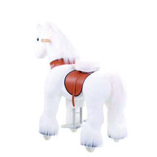 Model U Unicorn Riding Toy Age 4-8 White | Plushie Depot