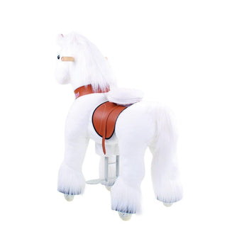 Model U Unicorn Riding Toy Age 4-8 White | Plushie Depot