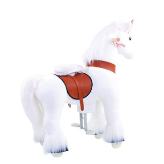 Model U Unicorn Riding Toy Age 4-8 White | Plushie Depot