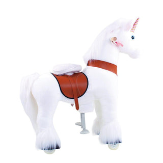 Model U Unicorn Riding Toy Age 4-8 White | Plushie Depot