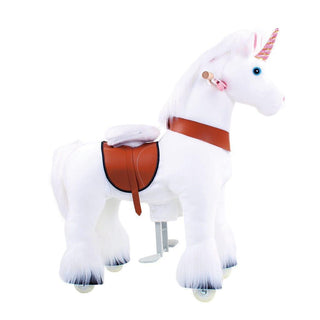 Model U Unicorn Riding Toy Age 4-8 White | Plushie Depot