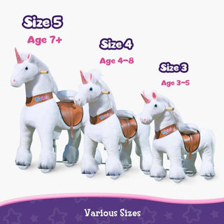 Model U Unicorn Riding Toy Age 4-8 White