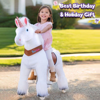 Model U® Unicorn Ride-On Toy Age 4–7 – White