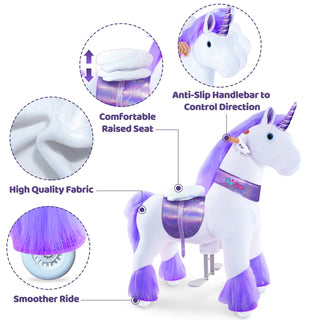 Model U® Ride-On Unicorn Age 4-7 Purple