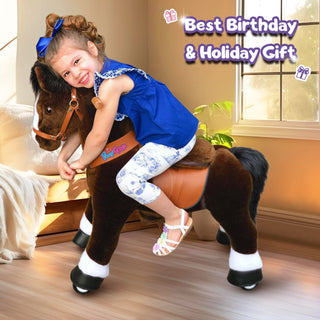 Model U® Horse Ride-On Toy Age 4–7 – Chocolate