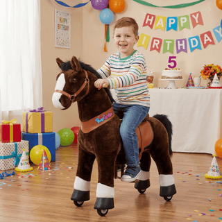 Model U® Horse Ride-On Toy Age 4–7 – Chocolate