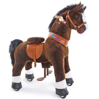 Model U Riding Horse Toy Age 4-8 Chocolate | Plushie Depot