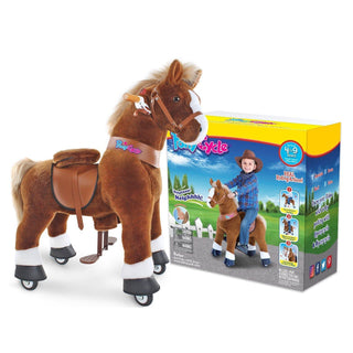 Model U Ride-On Pony Toy Age 4-8 Brown | Plushie Depot