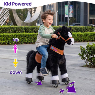 Model U® Horse Ride-On Toy Age 4–7 – Black