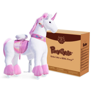 PonyCycle Large Pink Unicorn | Plushie Depot