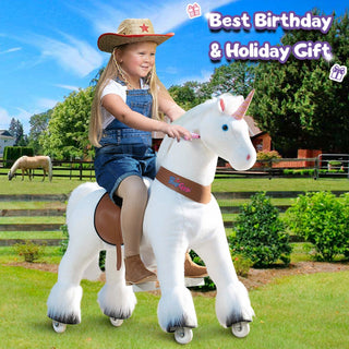 Model U® Unicorn Ride-On Toy Age 7+ – White