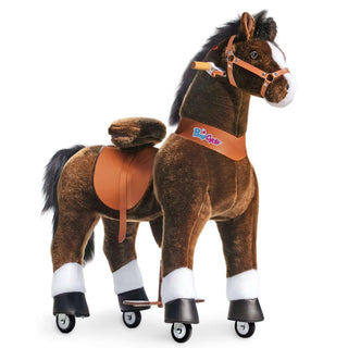 PonyCycle Large Ride On Horse - Chocolate | Plushie Depot