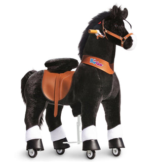 PonyCycle® Large Ride On Horse Toy - Black