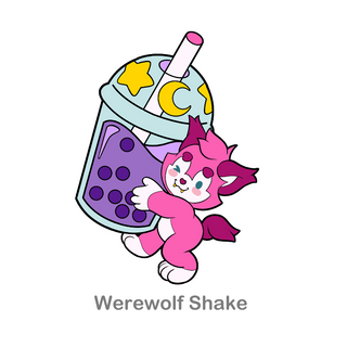 Small Enamel Pins Werewolf Shake