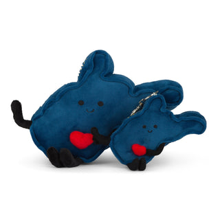 West Virginia Stuffed State Bag Charm – Plush WVU Team Colors Keychain & Souvenir