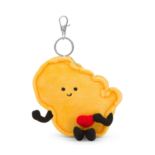 Wisconsin Stuffed State Bag Charm – Cute Plush Keychain & Travel Gift