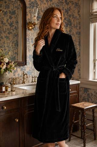 Peignoir en polaire ultra doux pour femme