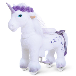 Ride on Unicorn for Age 3-5 Purple Model X | Plushie Depot