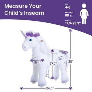 Purple Unicorn for Age 4-8 Model X | Plushie Depot