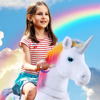 Model X® Ride on Rainbow Unicorn for Age 4-7