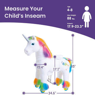 Rainbow Unicorn for Age 4-8 Model X | Plushie Depot