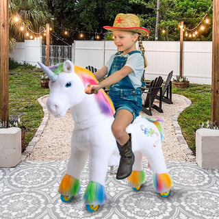 Model X® Ride on Rainbow Unicorn for Age 4-7