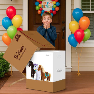 Model X® Horse Ride On Toy for Age 4-7 Brown