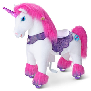 Model Y® Pink/Purple Unicorn Rideable Toy for Age 3-4