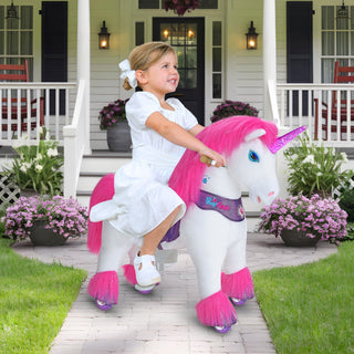 Model Y® Unicorn Ride-On Toy Age 3–4 – Pink/Purple
