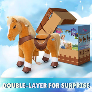 Model Y® Horse Ride-On Toy Age 3–4 – Light Brown