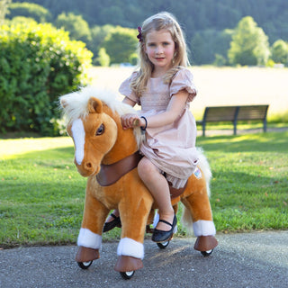 Model Y® Horse Ride-On Toy Age 3–4 – Light Brown