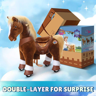 Model Y® Brown Horse Rideable Toy for Age 3-4