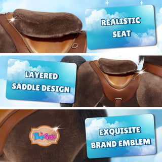 Model Y® Horse Ride-On Toy Age 4–7 – Chocolate Brown