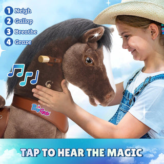 Model Y® Chocolate Brown Horse Rideable Toy for Age 3-4