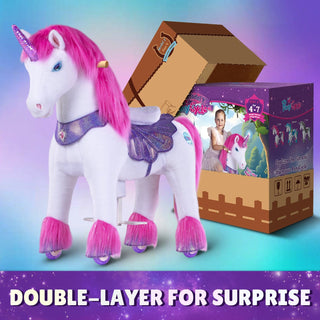 Model Y® Unicorn Ride-On Toy Age 4–7 – Pink/Purple