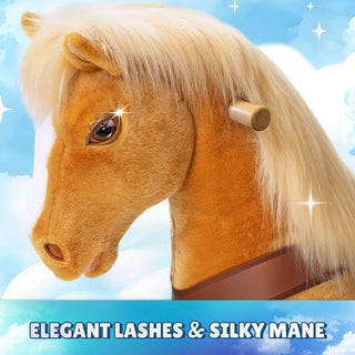 Model Y® Light Brown Horse Rideable Toy for Age 3-4