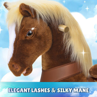 Model Y® Brown Horse Rideable Toy for Age 4-7