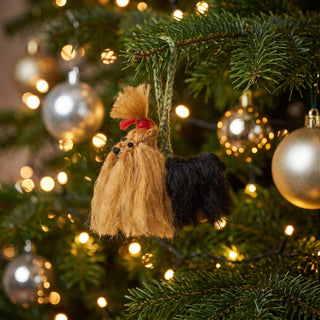 Yorkshire Terrier (Yorkie) Dog Hand Knit Christmas Ornament
