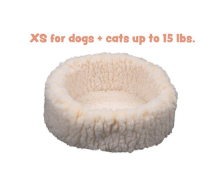 HuggleFleece® HuggleSnuggler™ Cat & Dog Beds XS (for dogs & cats up to 15 lbs) 15"x 15"x 6"