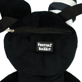Rabbit Plush Backpack 14" (Black) Plushie Depot