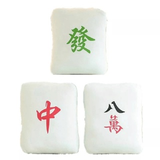 Cute Chinese Mahjong Game Plush Toy Pillows Pillows - Plushie Depot
